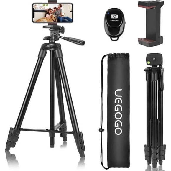 60 Phone Tripod Tripod for iPhone with Remote Shutter and
